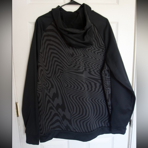 Nike Therma Dri Fit Swoosh Pullover Training Black Gray Hoodie - Picture 6 of 8